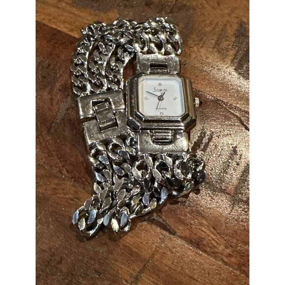 Vintage Sheffield Women's Quartz Wrist Watch  Aluminum Linkage - Picture 1 of 4